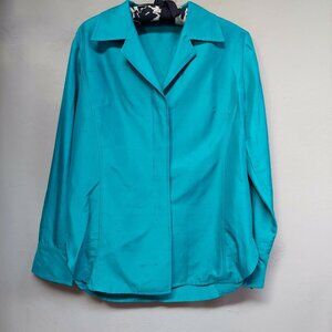 Diane Gilman Collection Silk Sigle-Breasted Blazer & Skirt Size P/S 2 Piece Set